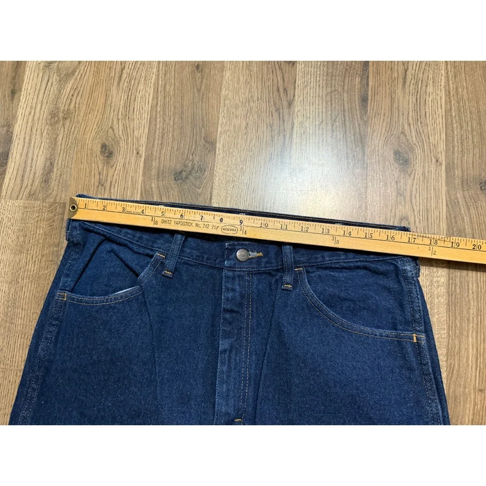 Rustler Regular Fit Jeans Mens 35x34 Blue Adult Straight Leg Denim Excellent